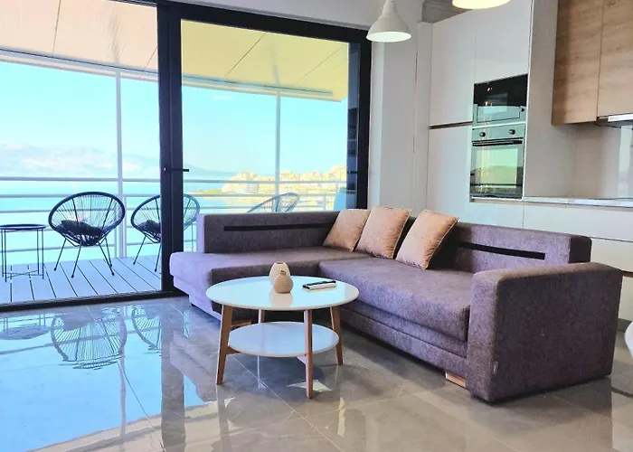 公寓 New Beachfront Pirali In Sarandë